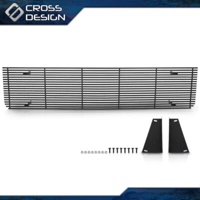 Apto para Chevy GMC 1973-80 C/K camioneta/suburbana principal de acero inoxidable rejilla de billet negra Foto 1 de 4