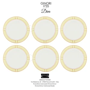 Richard Ginori - Diva Yellow - Set 6 Dinner Plates 27 cm - Retailer - Picture 1 of 11