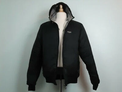 Giacca reversibile Alcott & Co Outwear uomo nera e pied de poule con cappuccio taglia L - Immagine 1 di 4