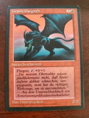 Granite Gargoyle NM GERMAN FBB 4th Edition 4ED MTG FREE SHIPPING - Image 1 of 2