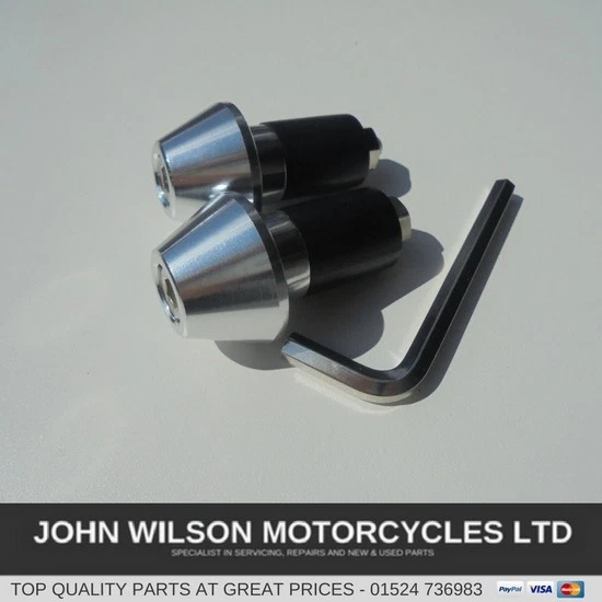 Yamaha FZR600R Silver Aluminium Handlebar Bar End Weight Sliders - Imagem 1 de 1