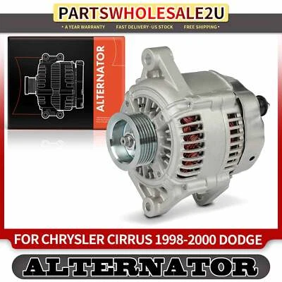 Alternator for Chrysler Cirrus Dodge Stratus 98-00 125A 12V CW 6-Groove Pulley - Image 1 of 4