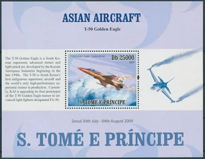 Sao Tome & Principe 2009 MNH Aviation Stamps Asian Aircraft T-50 1v S/S - Picture 1 of 1