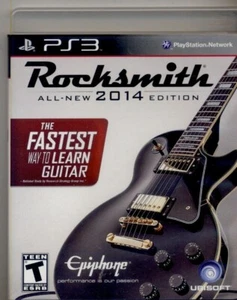 ROCKSMITH 2014 EDICIÓN PARA PS3, Clasificación ADOLESCENTE, Ubsisoft, Inc. JUEGO, TARJETA DE CONFIGURACIÓN - Imagen 1 de 3