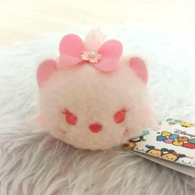Disney Store Japan TSUM TSUM Plush Marie Japan SAKURA Pink Mini Stuffed Toy 2025 - Image 1 of 3