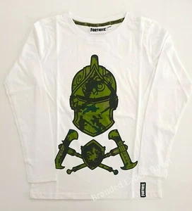 CAMISETA DE MANGA LARGA BLANCA CAMUFLAJE PARA NIÑOS FORTNITE - Imagen 1 de 1