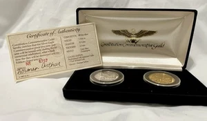 1987 Constitution 200th Anniv. 2-Coin Set – 1/2 oz Silver & 24K Gold-Plated - Picture 1 of 11