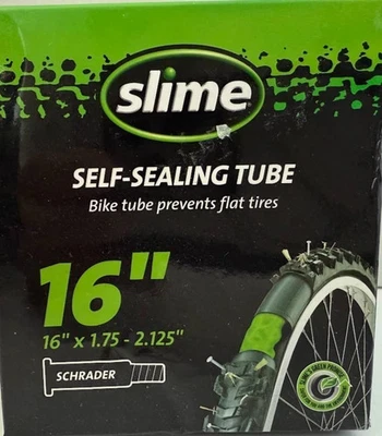 Slime Extra Strong Self-Sealing Bicycle Tube Schrader 16" X 1.75-2.125" NIB - Image 1 of 3