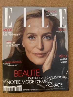 ELLE France Magazine Gillian Anderson 13th November 2025 Vintage French Fashion - Image 1 of 2