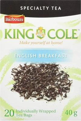 Té Desayuno Inglés King Cole 20 Bolsas 40g Canada Barbours Nuevo Brunswick Foto 1 de 4