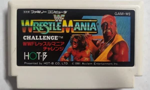 WWF WrestleMania Challenge: Videogioco Solo Cartuccia Nintendo Famicom di Hot.B - Picture 1 of 7
