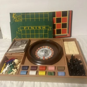 Vintage ES Lowe Multi Spiel Roulette Pferderennen Backgammon Dame UNVOLLSTÄNDIG - Bild 1 von 17