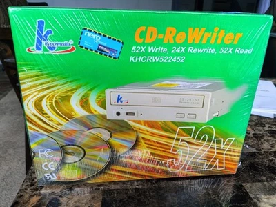Cd Re Writer KHypermedia 52xwrite 24x Rewrite 52x Read Brand New Sealed In Box - Image 1 of 2