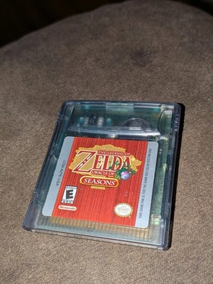 AUTHENTIC Legend of Zelda Oracle of Seasons Nintendo Game Boy Color Saves! - Image 1 of 3
