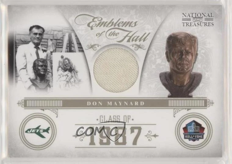 2011 Playoff National Treasures Emblems of the Hall Materials /99 Don Maynard - Image 1 of 2