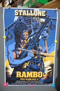 Rambo First Blood Part 2 Poster Print - Francesco Francavilla - Stallone /85 - Picture 1 of 5
