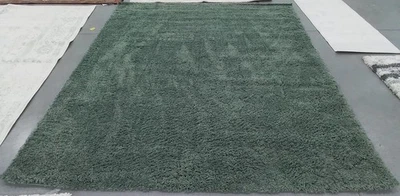 GREEN 8'-0" x 10'-0" Broken Thread Rug, Reduced Price 1172786148 AUG200Y-8 - Image 1 of 4