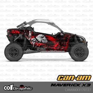 GRAPHICS DECALS STICKERS FULL KIT FOR CAN-AM MAVERICK X3 2017-2023 - Picture 1 of 2