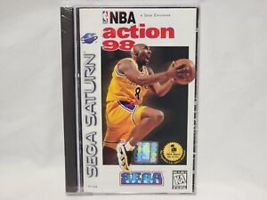 NEW NBA Action 98 Sega Saturn Game SEALED US Version 1998 Basketball chick hearn