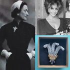 Herzogin von Windsors Prinz von Wales Brosche, Elizabeth Taylor, königlich, Replik, Geschenk