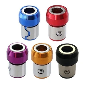 5pcs 6.35mm Removable Magnetizer Ring Magnetic Steel Screwdriver Bit New - Picture 1 of 20