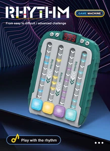Travel Toys Rhythm Quick Push Hand Speed Machines Rhythm Handheld Console Game - Foto 1 di 11