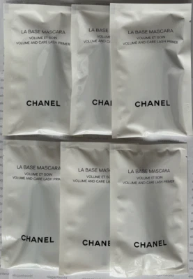 CHANEL La Base Mascara Volume Care Lash Primer 1 ml 0.03oz Lot of 6 - Image 1 of 2