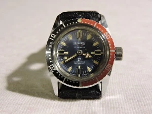 VINTAGE HILTON SUBMARINE WATERPROOF 50METERS SUPERB NICKEL COATED MOVEMENT SWISS - Picture 1 of 7