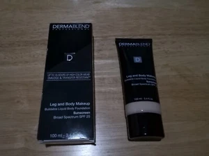 Dermablend Professional Leg and Body Makeup Fair Nude ON 100ml- 3.4 Fl OZ SPF 25 - Picture 1 of 4