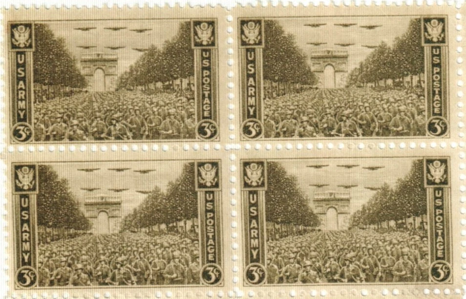 United States 3¢ US Army WWII Postage Stamp #934 x 100 Singles - Image 1 of 1