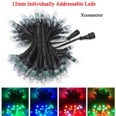 DC 12V WS2811 Diffused Digital RGB LED Pixel Light IP68 Waterproof Dream Color - Image 1 of 4
