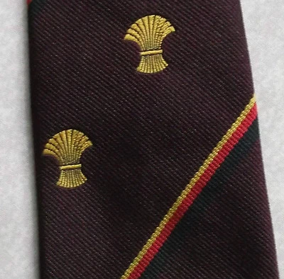 Tie Vintage Regimental Mens Necktie Club Association Wheatsheaf  - Image 1 of 4
