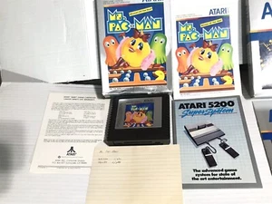 Mr. & Ms. Pac-Man Lot Atari 5200 IN BOXES 📦 (2) Untested - Picture 1 of 24