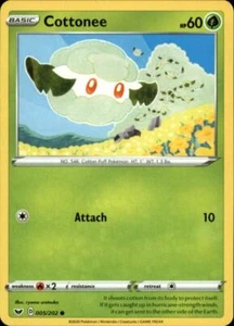 2x (SWSH01-005) Cottonee (C) Pokemon Sword & Shield Card # 5 - Picture 1 of 1