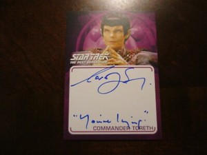 Star Trek The Next Generation Archives & Inscriptions CAROLYN SEYMOUR Autograph