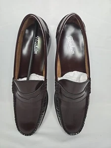 Men's Florsheim, Berkley Penny Loafer 17058-05 Burgundy Leather Size 10.5B - Picture 1 of 8