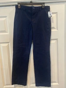 New with Tags Boys Navy Blue Flat Front Size 16 Pants Cat & Jack Uniform - Picture 1 of 3