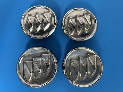 BUICK REGAL LACROSSE VERANO TERRAZA GENUINE FACTORY OEM 2.5" CENTER CAPS SET - Image 1 of 4