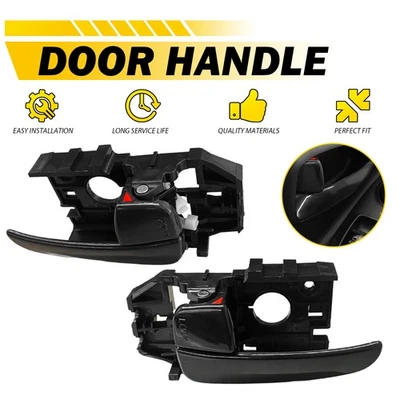 Par de moldura interna esquerda direita tampa da maçaneta da porta acabamento para Hyundai Elantra 2001-06 B - Imagem 1 de 4