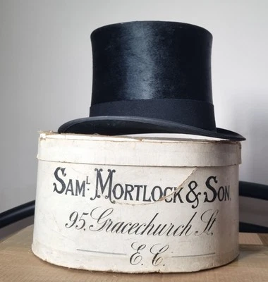 Antique Top Hat, Sam Mortlock And Sons, With Original Box - Image 1 of 4