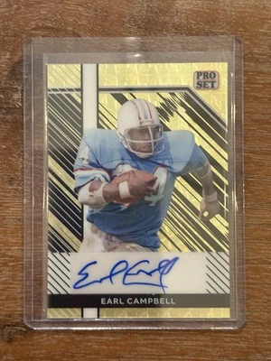2024 Leaf Metal Collective Multi SPort Pro Set Earl Campbell Gold Vinyl Auto 1/1 - Image 1 of 2