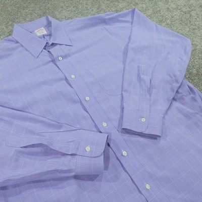 Brooks Brothers Dress Shirt Men 16.5 35 Button Down Tradotional Fit Glen Check - Image 1 of 4