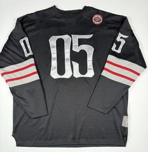 Camiseta de fútbol vintage FUBU 05 negra, plateada, roja. Manga Corta Hombre XL 1992 - Imagen 1 de 9