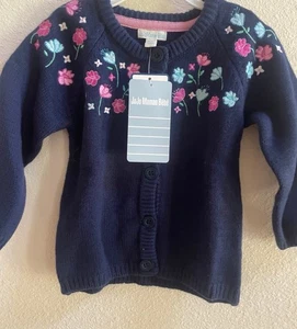 Neu JoJo Maman Bebe bestickte Strickjacke Pullover 12-18 Monate - Bild 1 von 1