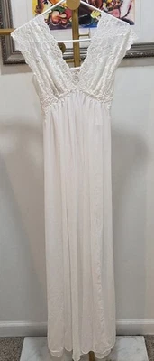 Maxi Vestido Camisón Neiman Marcus Jonquil por Diane Samandi Blanco Novia Talla S Foto 1 de 4