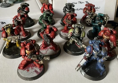 Warhammer 40K Space Marines - 14x Firstborn Tactical Marines (R77) - Image 1 of 4