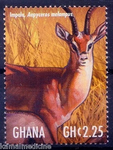 Ghana 2013 MNH, Wild Animals, Impala, Deer - Picture 1 of 1