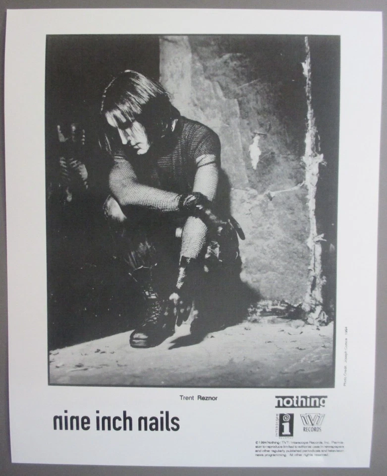 Nine Inch Nails promo photo 8 X 10 glossy Sitting Down 1994 - NIN ! - Image 1 of 1