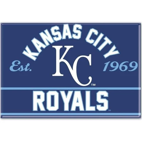 TWO (2) KANSAS CITY ROYALS, 2.5" X 3.5" METAL MAGNETS FROM WINCRAFT Cover