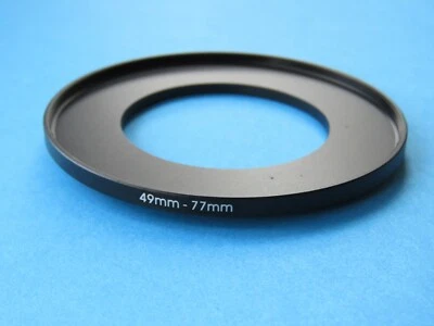 49mm to 77mm Step Up Step-Up Ring Camera Lens Filter Adapter Ring 49mm-77mm - Image 1 of 2